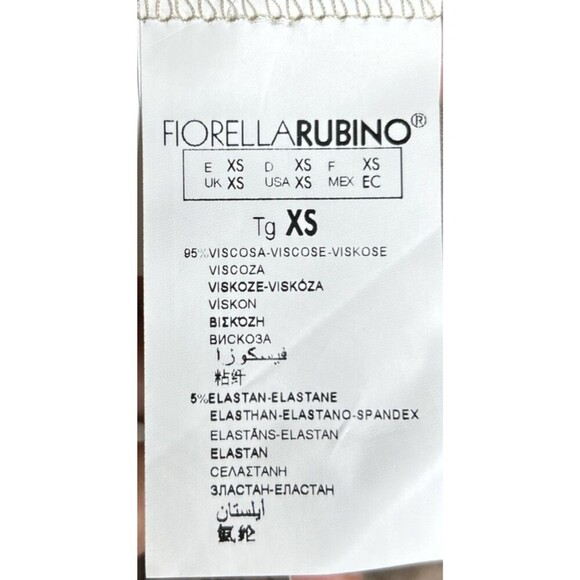 Fiorella Rubin Draped Cardigan Floral Print Beige Nude Made in Italy Size XS - Picture 4 of 7